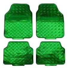 Tapete Automotivo Met�lico 4 pe�as Tuning Verde