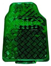 Tapete Automotivo Met�lico 4 pe�as Tuning Verde