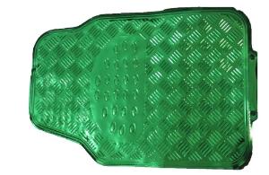 Tapete Automotivo Met�lico 4 pe�as Tuning Verde