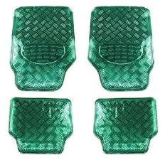 Tapete Automotivo Met�lico 4 pe�as Tuning Verde
