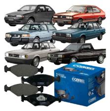 PASTILHA FREIO DIANTEIRA SANTANA 1984 EM DIANTE GOL 1.8