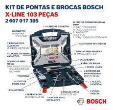 JOGO DE FERRAMENTAS 103 PCS XLINE 2607017395 BOSCH
