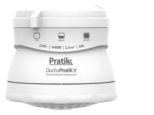 CHUVEIRO DUCHA 3T BRANCO 4400W PRATIK