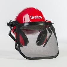 KIT CAPACETE PROTECAO P/OBRA VERM. BRANCO