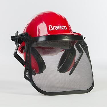 KIT CAPACETE PROTECAO P/OBRA VERM. BRANCO