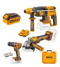 COMBO 3PCS PARAF.+ ESMERIL. + MARTELETE 20V CKLI202598-9 INGCO
