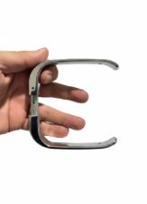 Ma�aneta Alavanca Universal para Fechaduras de Vidro Cromada Design Elegante e Resistente