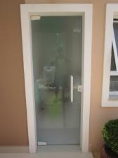 Kit 01 Cromado para Porta Pivotante em Vidro Temperado Blindex