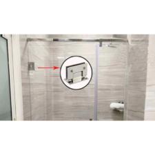 Dobradi�a 1012 modelo Gv48 em A�o Inox 304 - Porta Vidro Box