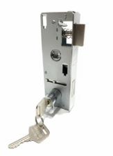 Miolo 1520TA Oval p/ Fechadura Ma�aneta Cromado Cilindro 2 Chaves Porta Pivotante Vidro