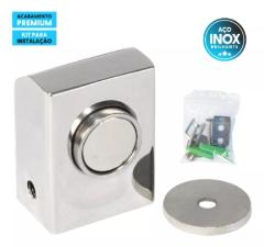 Prendedor Trava Portas Magn�tico Inox Fixador p/ Madeira Vidro Alum�nio ACM Ferro