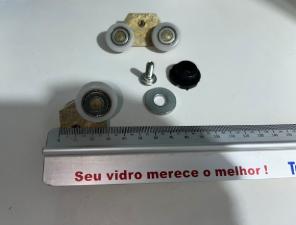 Kit c/ 2 Roldanas Duplas Exc�ntricas 3520 Padr�o Blindex Antigo