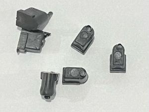 Kit c/ 100 Batentes mini 1406P limitador / igrejinha / castelo p/ Vidros 6mm janelas portas blindex