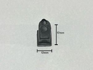 Kit c/ 100 Batentes mini 1406P limitador / igrejinha / castelo p/ Vidros 6mm janelas portas blindex