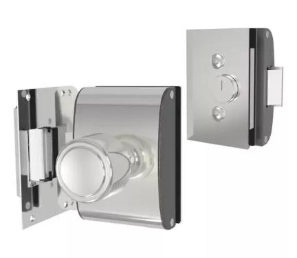 Fechadura El�trica p/ Porta (Vidro/Alvenaria) A�o Inox - AGL PV200R1i - Abertura Interna