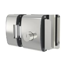 Fechadura El�trica p/ Porta (Vidro/Vidro) A�o Inox - AGL PV200R2i - Abertura Interna