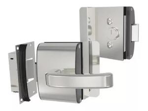 Fechadura El�trica p/ Porta de (Vidro/Alvenaria) A�o Inox - AGL PV200R1E - Abertura Externa