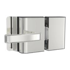 Fechadura El�trica p/ Porta (Vidro/Vidro) A�o Inox - AGL PVR2E - Abertura Externa