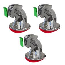 Prendedor Trava Portas Magn�tico Adesivo Prata (Cromado) Fixador p/ Vidro Alum�nio ACM Ferro