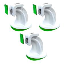 Prendedor Trava Portas Magn�tico Adesivo Branco Fixador p/ Vidro Alum�nio ACM Ferro