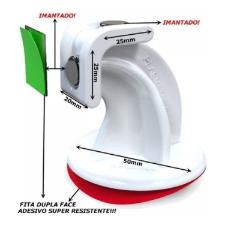 Prendedor Trava Portas Magn�tico Adesivo Branco Fixador p/ Vidro Alum�nio ACM Ferro