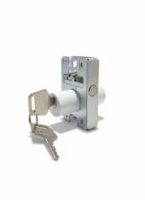 Miolo 1520 Redondo Branco Cilindro 2 Chaves p/ Fechadura Porta Pivotante Vidro