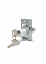 Miolo 1520 Redondo Branco Cilindro 2 Chaves p/ Fechadura Porta Pivotante Vidro