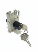 Miolo 1520 Redondo Preto Cilindro 2 Chaves p/ Fechadura Porta Pivotante Vidro