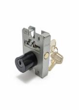 Miolo 1520 Redondo Preto Cilindro 2 Chaves p/ Fechadura Porta Pivotante Vidro