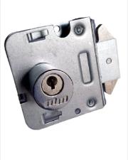 Miolo 3530 (1510F) Redondo Cilindro 2 Chaves p/ Fechadura Porta Correr Vidro Cromado