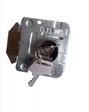 Miolo 3530 (1510F) Redondo Cilindro 2 Chaves p/ Fechadura Porta Correr Vidro Cromado