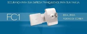 Fechadura Press�o / Encaixe FC1 p/ Porta Vidro Correr A�o Inox Escovado