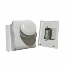 Fechadura El�trica p/ Porta (Vidro/Alvenaria) BRANCA - AGL PV200R1i - Abertura Interna