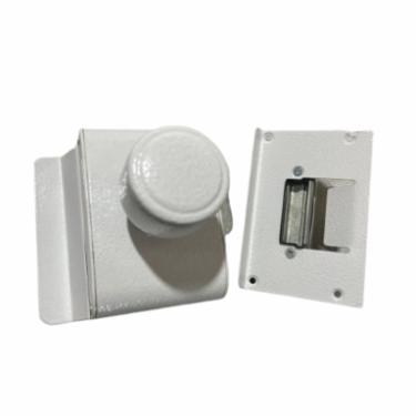 Fechadura El�trica p/ Porta (Vidro/Alvenaria) BRANCA - AGL PV200R1i - Abertura Interna