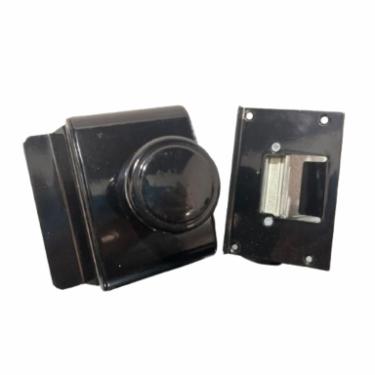 Fechadura El�trica p/ Porta (Vidro/Alvenaria) PRETA - AGL PV200R1i - Abertura Interna