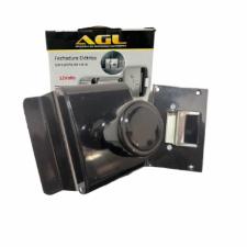 Fechadura El�trica p/ Porta (Vidro/Alvenaria) PRETA - AGL PV200R1i - Abertura Interna