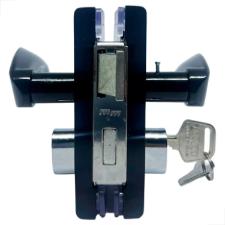 Fechadura Ma�aneta Recorte 1520 Vidro/Alvenaria Preta MM - Porta Blindex