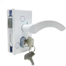 Fechadura Ma�aneta Recorte 1520 Vidro/Alvenaria Branca MM - Porta Blindex