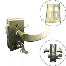 Fechadura Ma�aneta Recorte 1520 Vidro/Alvenaria Bronze MM - Porta Blindex