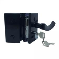 Fechadura Ma�aneta Recorte 1520 Vidro/Vidro Preta MM - Porta Blindex