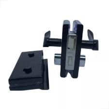 Fechadura Ma�aneta Recorte 1520 Vidro/Vidro Preta MM - Porta Blindex