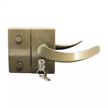 Fechadura Ma�aneta Recorte 1520 Vidro/Vidro Bronze MM - Porta Blindex