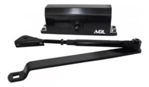 Mola A�rea AGL AL45 PRETA -  For�a 2 p/ Portas At� 45kg Madeira Alum�nio A�o Ferro Vidro