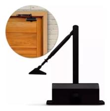 Mola A�rea AGL AL45 PRETA -  For�a 2 p/ Portas At� 45kg Madeira Alum�nio A�o Ferro Vidro