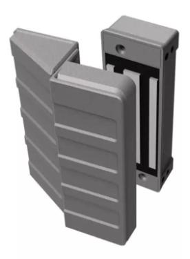 Fechadura Eletro�m� AL150 AGL Cinza - Magn�tico Porta Port�o Vidro