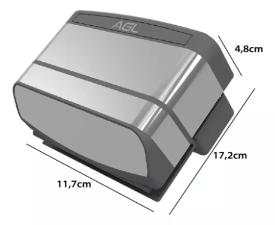 Fechadura Eletro�m� AL175 AGL Inox - Magn�tico Porta Port�o Vidro