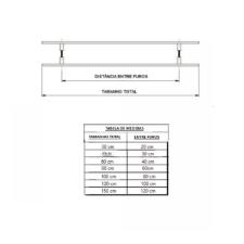 Kit Caixa C/ 4 Puxador A�o Inox 304 45cm (30cm Entre Furos) Tubular Redondo Porta Vidro Madeira Port�o