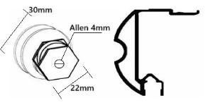 Kit c/ 2 Roldanas C�ncava p/ Box Aluminium Vidro marca Blindex / Classic / Antigo 1125E BLX