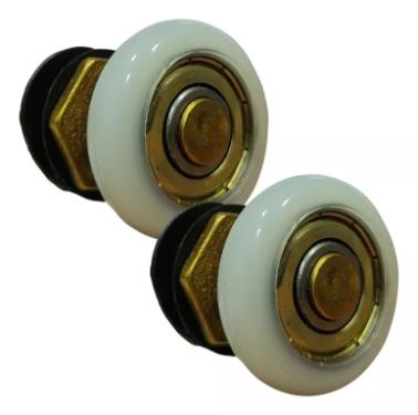 Kit c/ 4 Roldanas Exc�ntricas p/ Box 1125E Porta Vidro Box Banheiro Janela Blindex