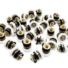Kit c/ 500 Roldanas 1125R Porta De Correr Vidro 8 e 10mm Suporte Inteiri�o Refor�ada